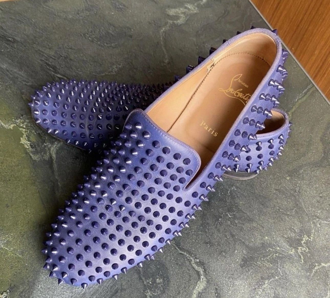 Christian Louboutin Christian Louboutin Spiked Loafer Size US 11 / EU 44 - 2 Thumbnail