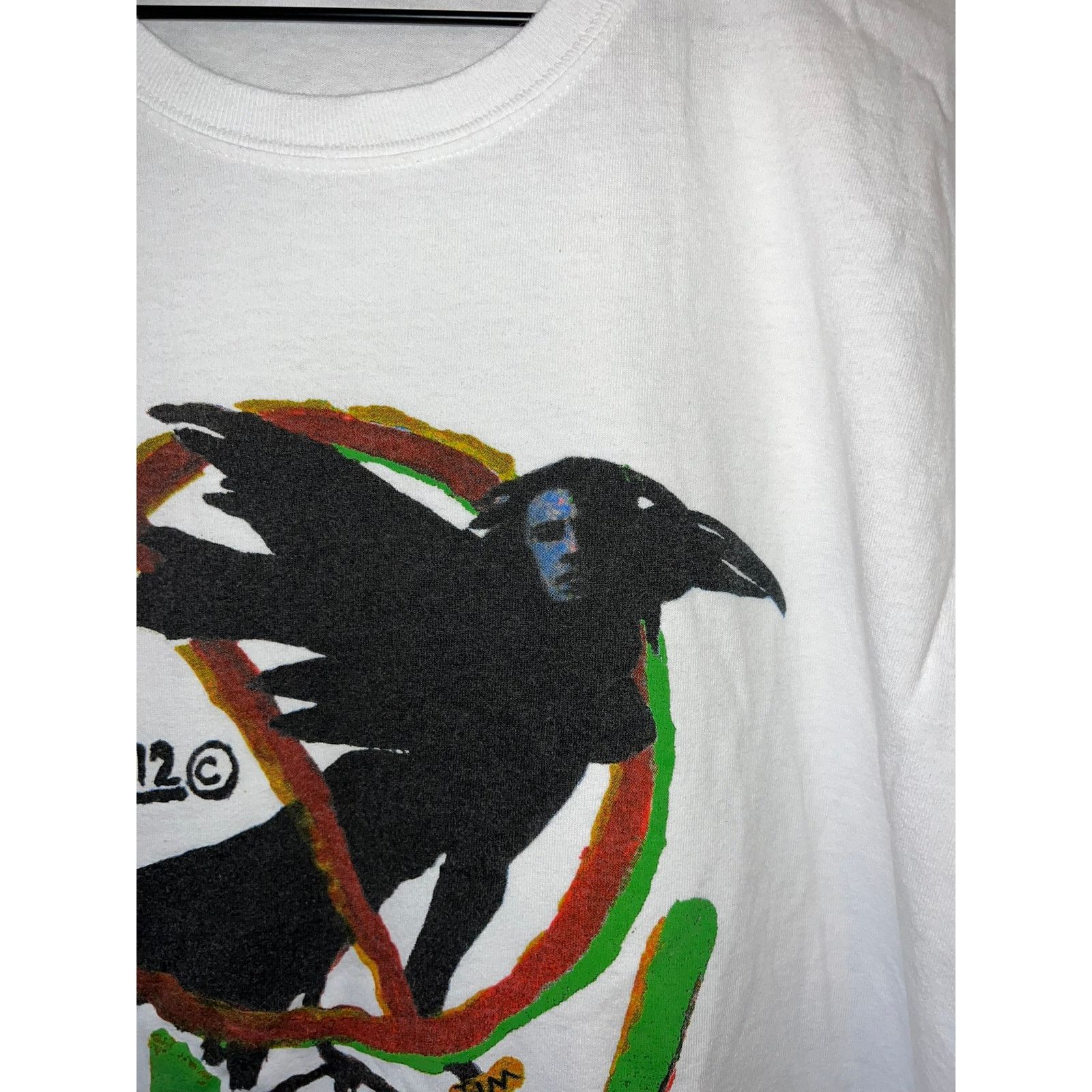 Gildan Vote Shirt Raven Peace Art Artwork Jim White 2012 Tee 2XL Size US XXL / EU 58 / 5 - 2 Thumbnail