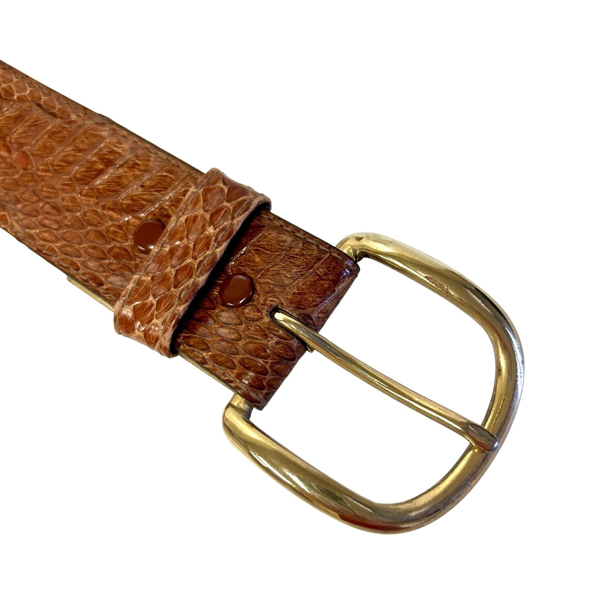 Other Vtg Leegin Silver Creek SNAKESKIN Cowboy Western Belt Size 36 - 5 Thumbnail