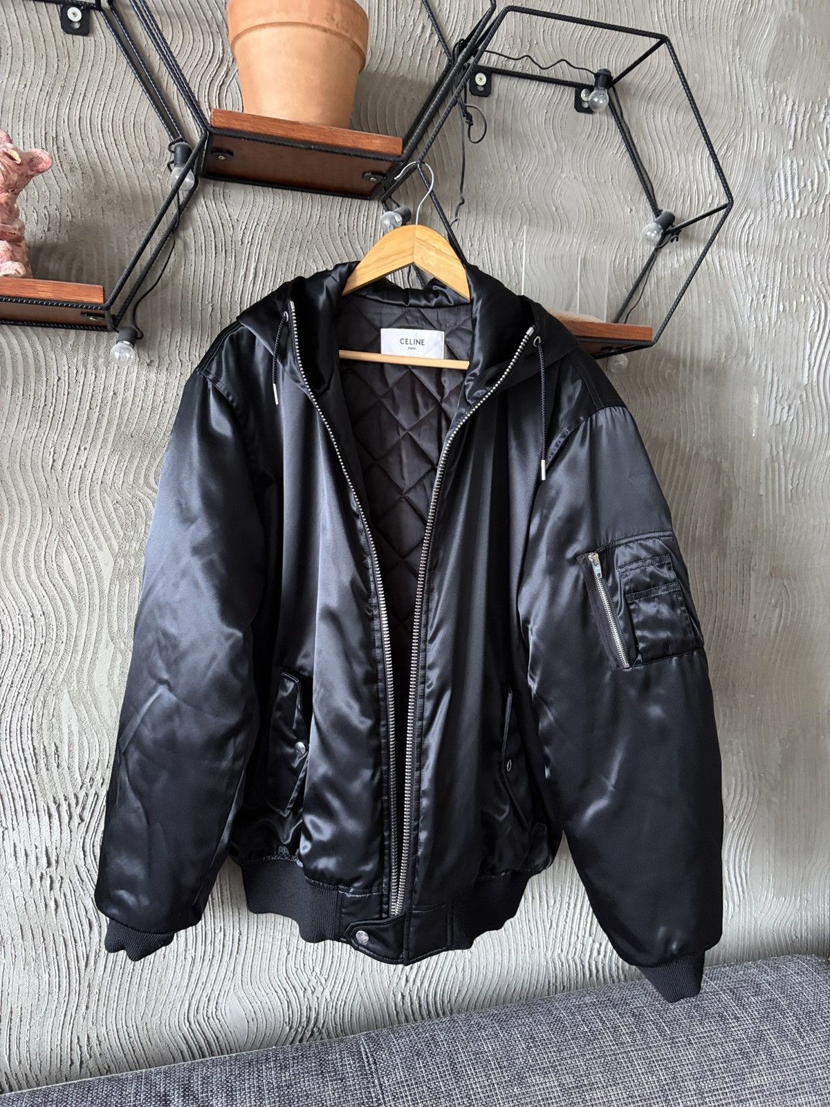 Celine Celine Hooded Bomber Jacket Size US M / EU 48-50 / 2 - 3 Thumbnail