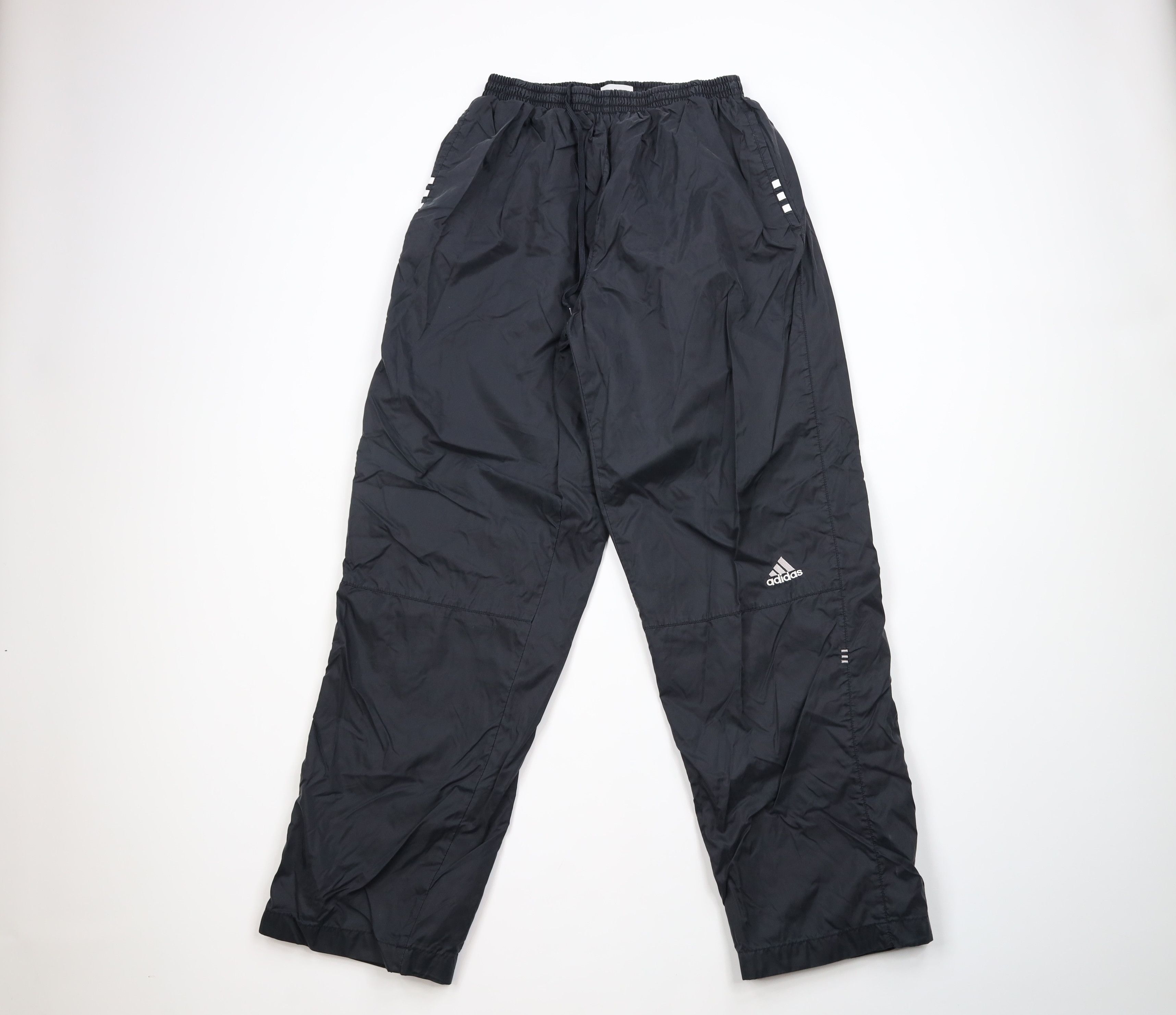Adidas × Vintage Vintage Y2K 2001 Adidas Out Lined Windbreaker Pants Black Size US 36 / EU 52 - 1 Thumbnail