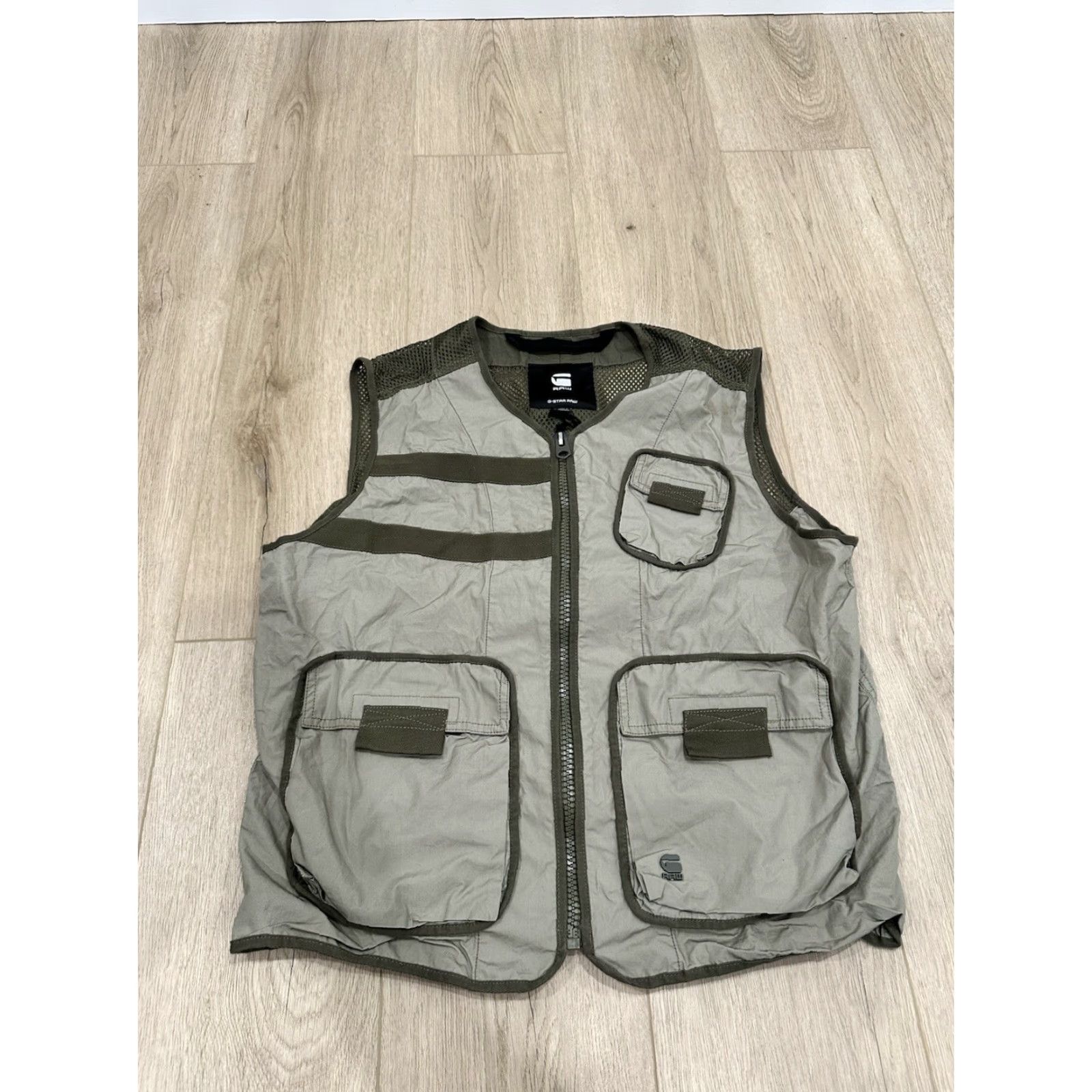 G-Star G-Star Vest NWT Regular Cotton Military Jacket Size L Green Pockets Poplin Utility Mix Size US L / EU 52-54 / 3 - 2 Thumbnail