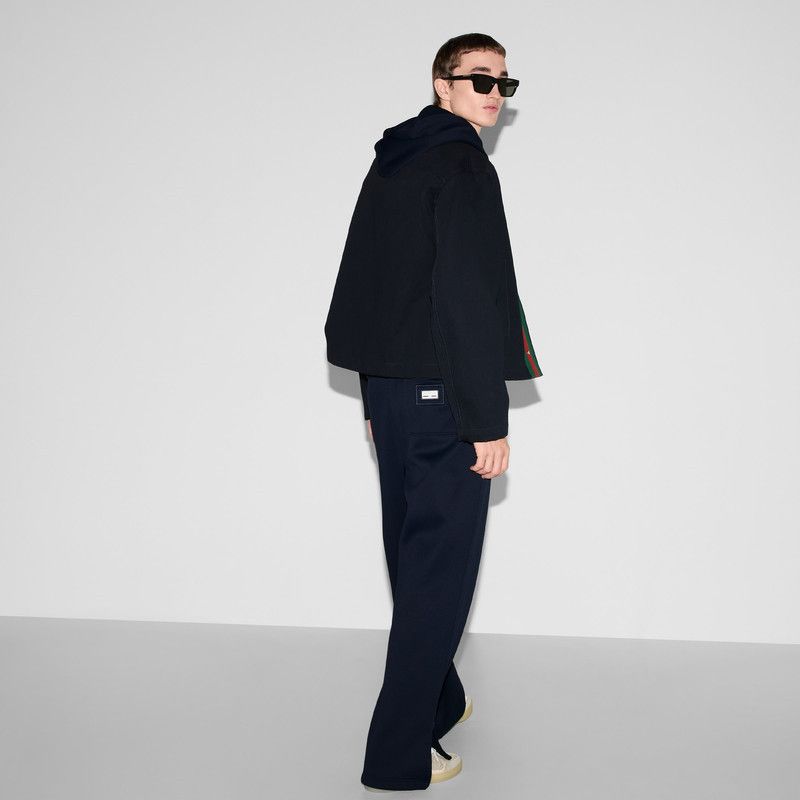 Gucci o1s1wg110226 Wide Leg Nylon Jersey Pants in Navy Size US 38 / EU 54 - 6 Thumbnail