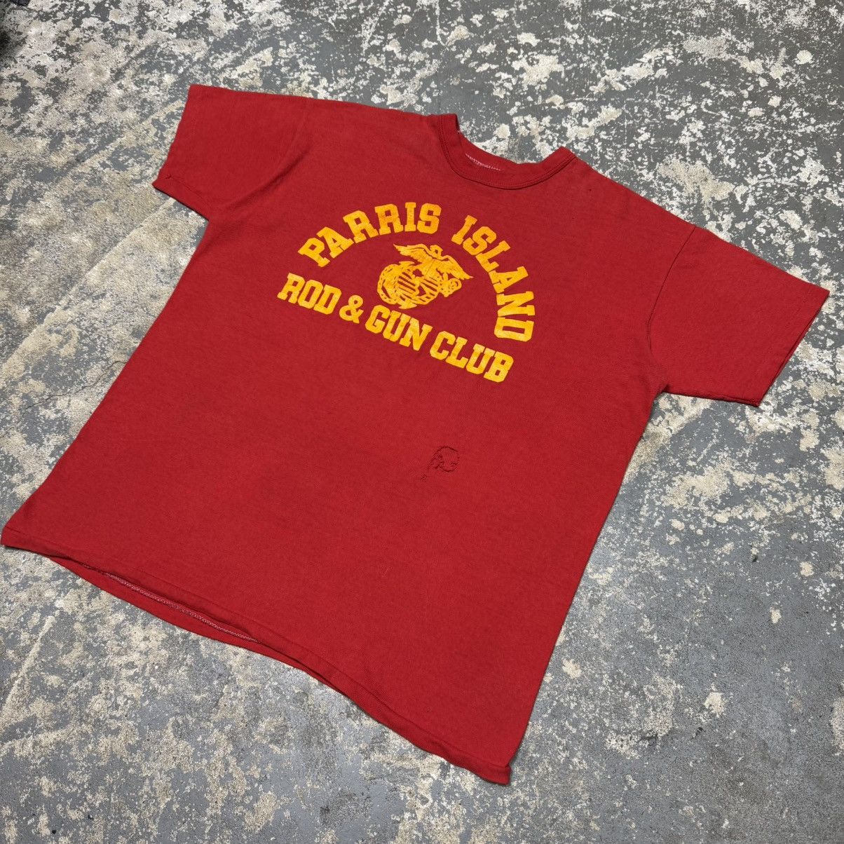 Russell Athletic True Vintage Parris Island Rod And Gun Club 70s Russell Mari Size US L / EU 52-54 / 3 - 2 Thumbnail