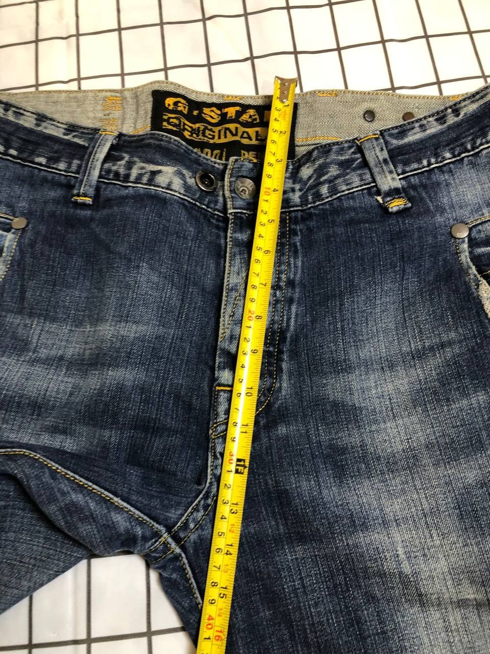 G-Star G-Star Originals Raw Blue Denim Bootcut Dark Wash Mid Rise Size US 34 / EU 50 - 15 Thumbnail