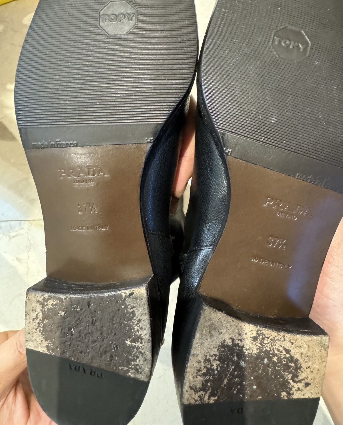 Prada PRADA Black Leather Boots Size US 7.5 / IT 37.5 - 2 Thumbnail