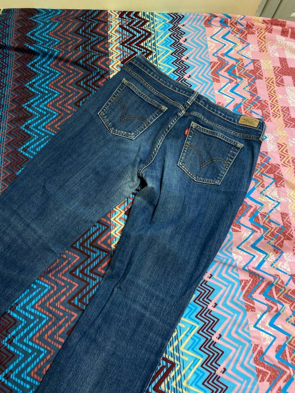 Levi's blue jeans pants Levi's 505 Y2K vintage streetwear Size 22" - 16 Thumbnail