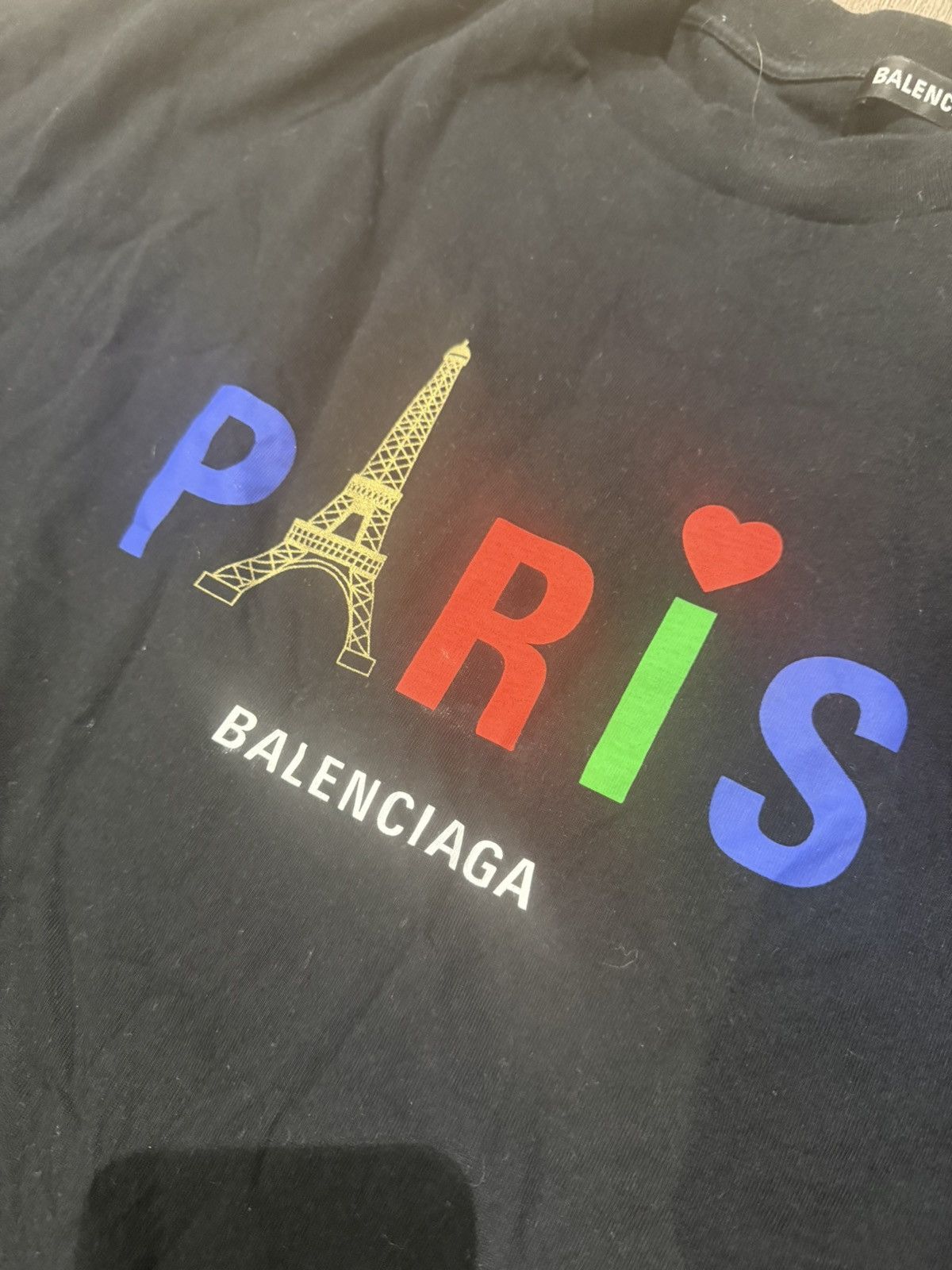 Balenciaga Balenciaga I Heart Paris Tee Size US XL / EU 56 / 4 - 2 Thumbnail