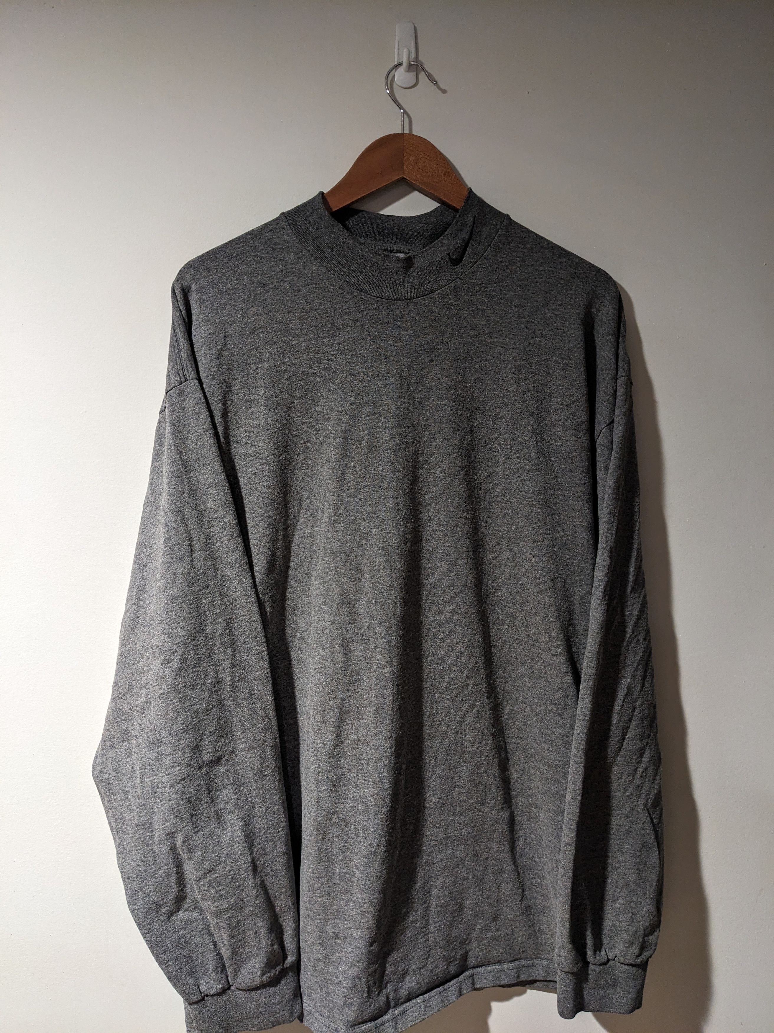 Nike × Vintage Vintage 90s Nike Swoosh X-Large Long-Sleeve Turtle Neck Size US XL / EU 56 / 4 - 1 Thumbnail