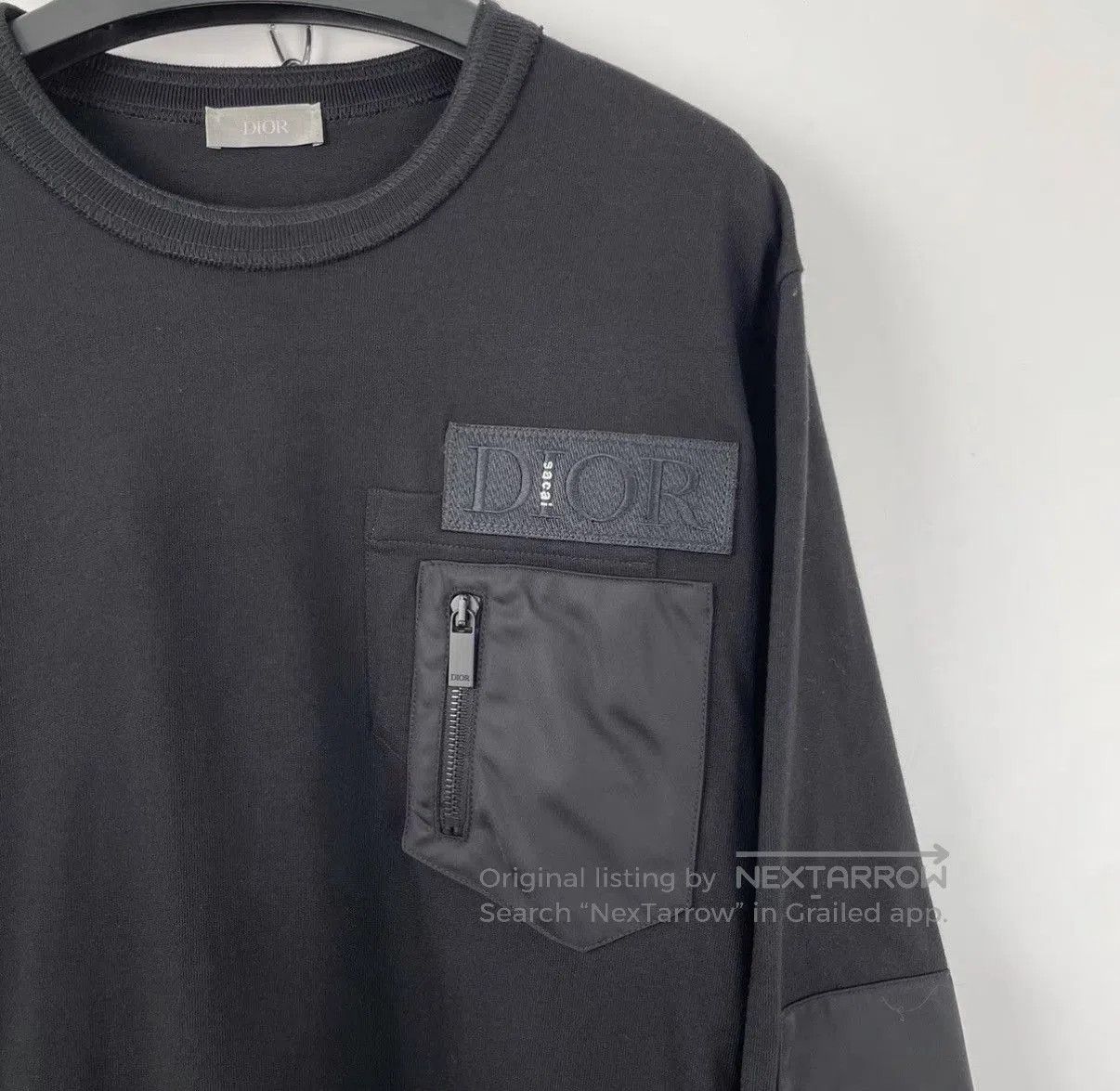Dior Black Long Sleeve Shirt with Utility Pocket. Size US XS / EU 42 / 0 - 3 Thumbnail