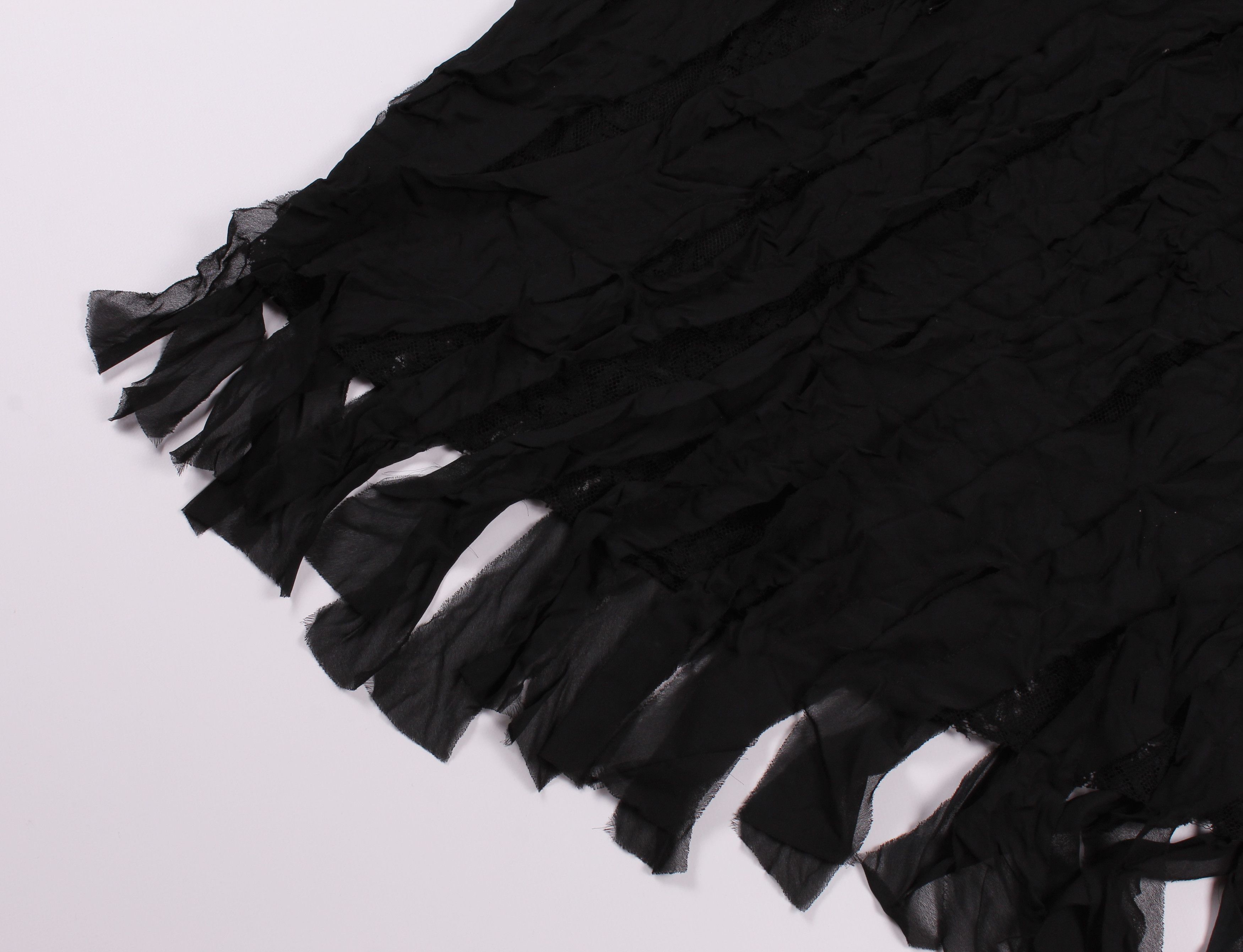 Pinko Vintage Rare PINKO Goth Grunge Sexy Skirt Size 26" / US 2 / IT 38 - 6 Thumbnail