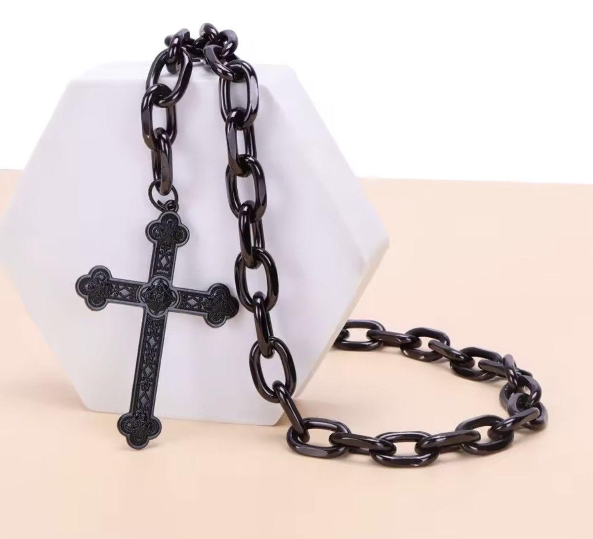 Japanese Brand Cross Pendant Hip Hop Waist Chain Single Layer Size ONE SIZE - 2 Thumbnail