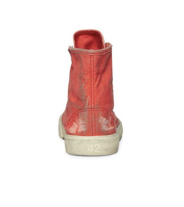 Balenciaga Balenciaga Paris High Top Red Size US 13 / EU 46 - 5 Thumbnail