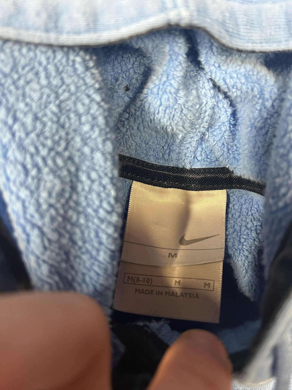Nike × Vintage Crazy Vintage Y2K Essential Baby Blue Nike Script Zip Hoodie Size US XS / EU 42 / 0 - 3 Thumbnail