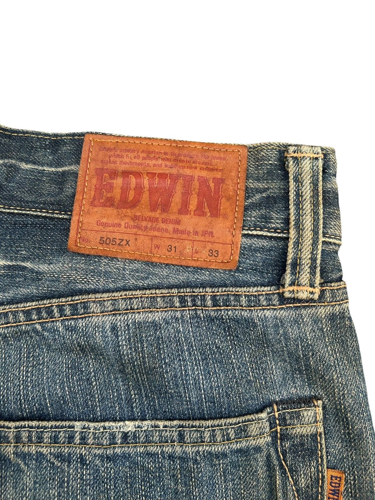 Kapital Vintage Edwin 505 Selvedge Dirty Patina Denim Jeans Size US 32 / EU 48 - 10 Thumbnail