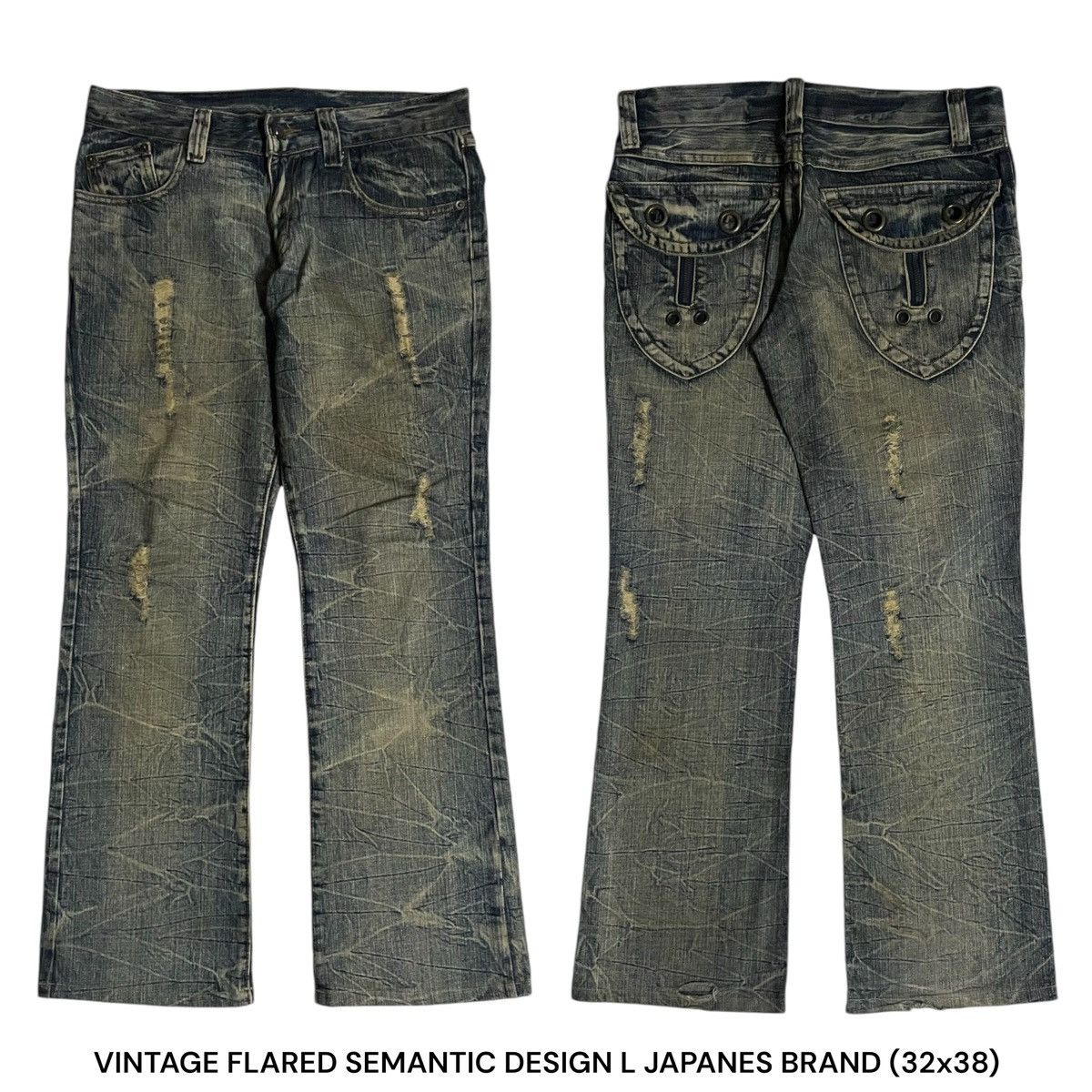 semanticdesign VINTAGE FLARE JAPANES BRAND SEMANTIC DESIGN (з2×38) Size US 32 / EU 48 - 2 Thumbnail