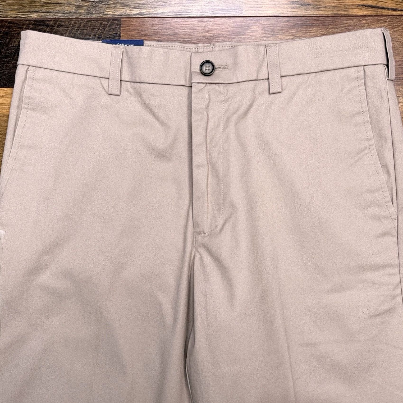 Croft & Barrow Croft & Barrow Easy Care Khaki Pants Mens 32x32 Classic Fit New Brown Knit Solid Front Zip Pocket Straight Flat Front Mens Pants Size US 32 / EU 48 - 4 Thumbnail
