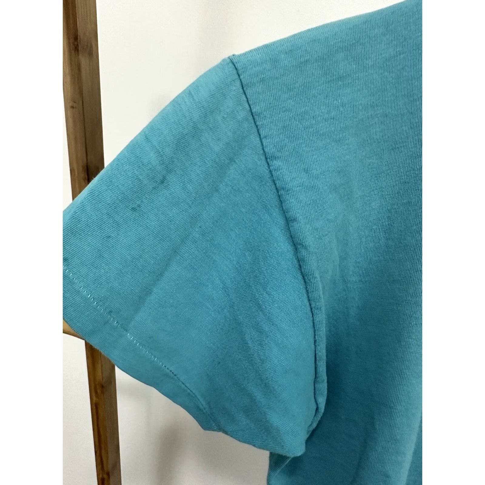 Hanes Hanes VTG 60s Beer Promo Short Sleeve T-Shirt Size M Teal Mens Size US M / EU 48-50 / 2 - 8 Thumbnail