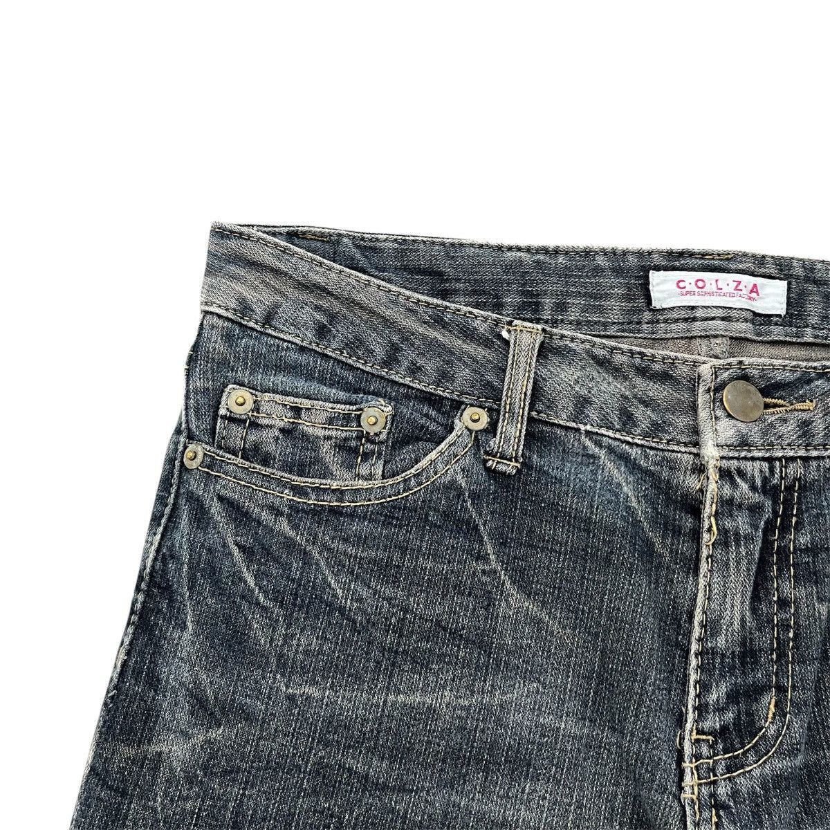 14th Addiction Flare Denim Colza Clawn Marks Fade Washed Lgb Style Size US 30 / EU 46 - 4 Thumbnail