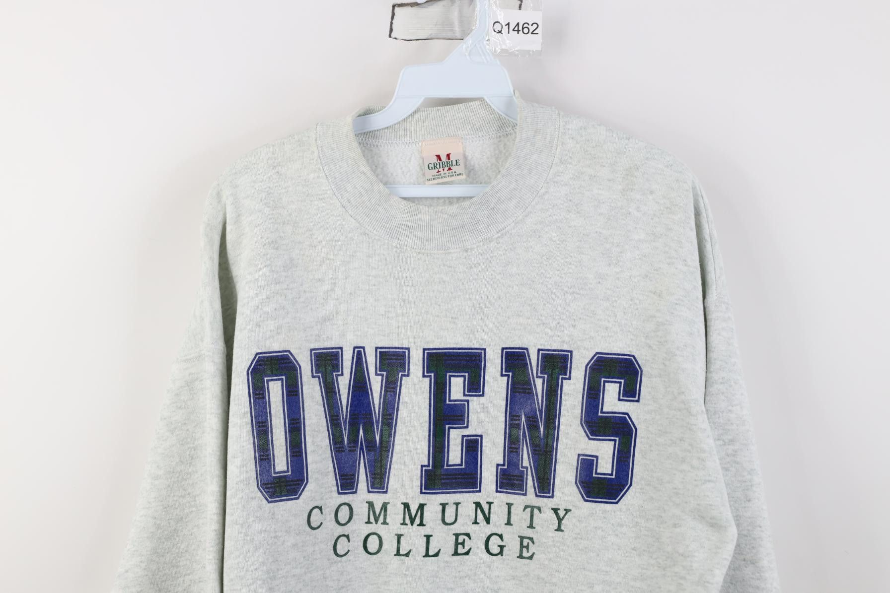 Vintage Vintage 90s Owens Community College Crewneck Sweatshirt USA Size L / US 10 / IT 46 - 2 Thumbnail
