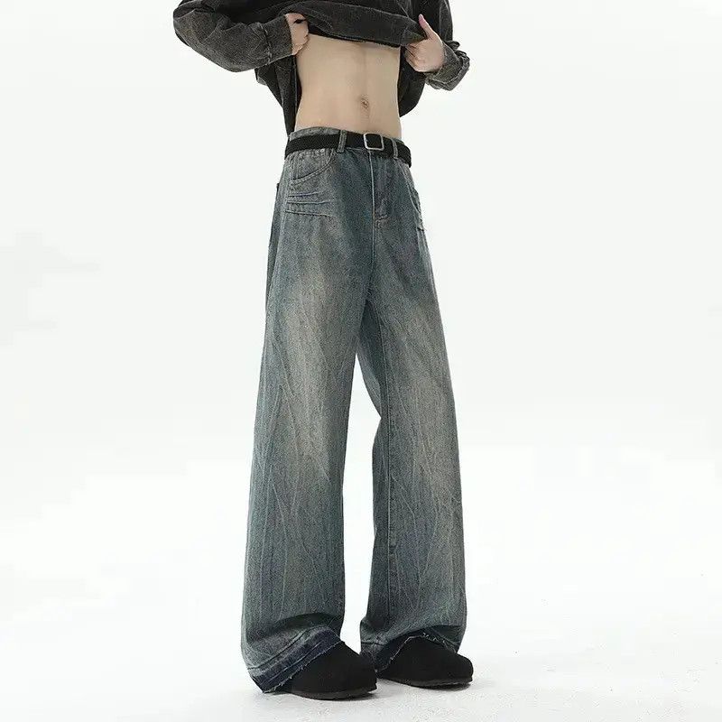 Japanese Brand Retro casual loose straight leg jeans Size US 32 / EU 48 - 6 Thumbnail