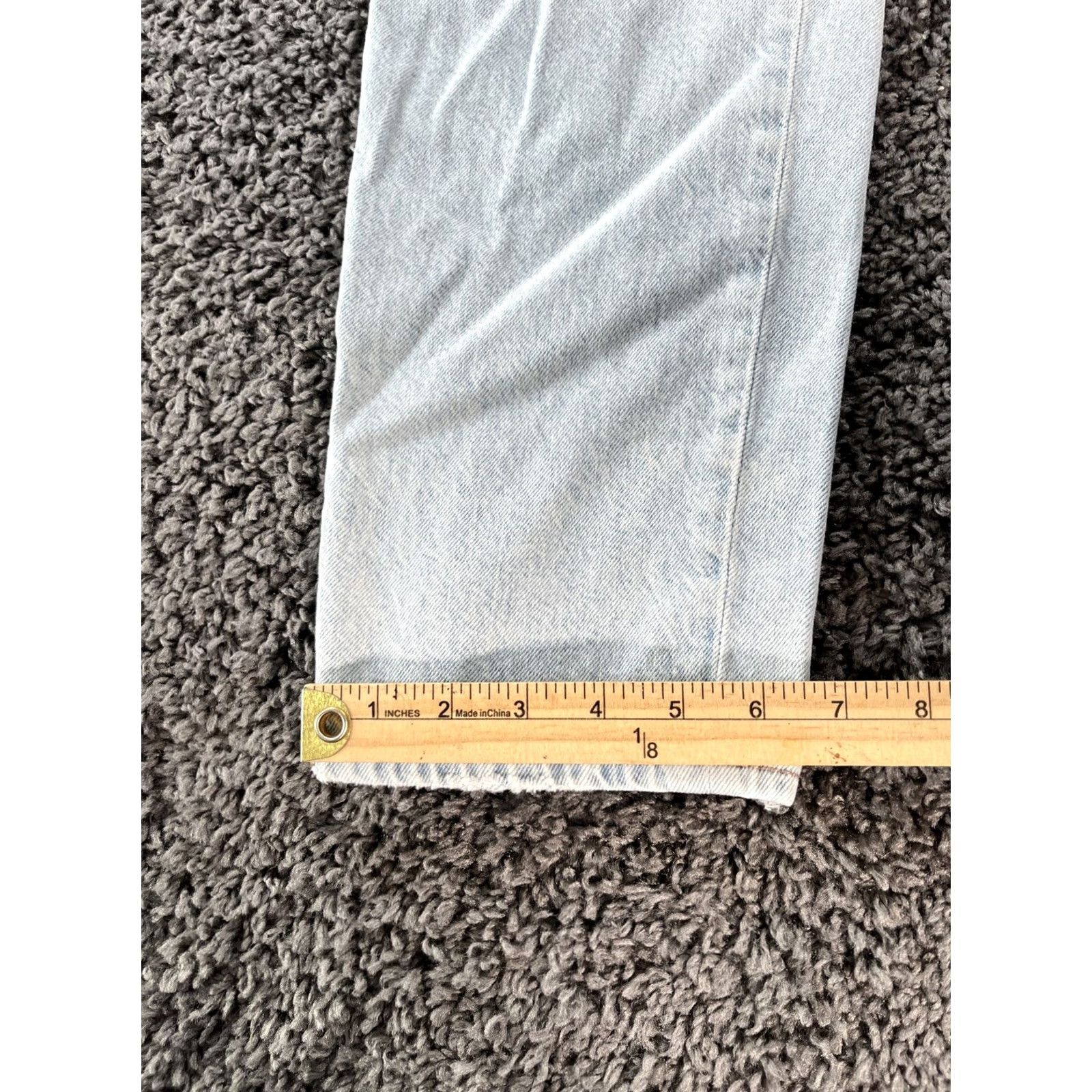 American Eagle Outfitters American Eagle Jeans Womens 0 Distressed Wide-Leg Super High Rise Baggy Blue 0 Distressed Womens Jeans Size 25" / US 0 / IT 36 - 3 Thumbnail