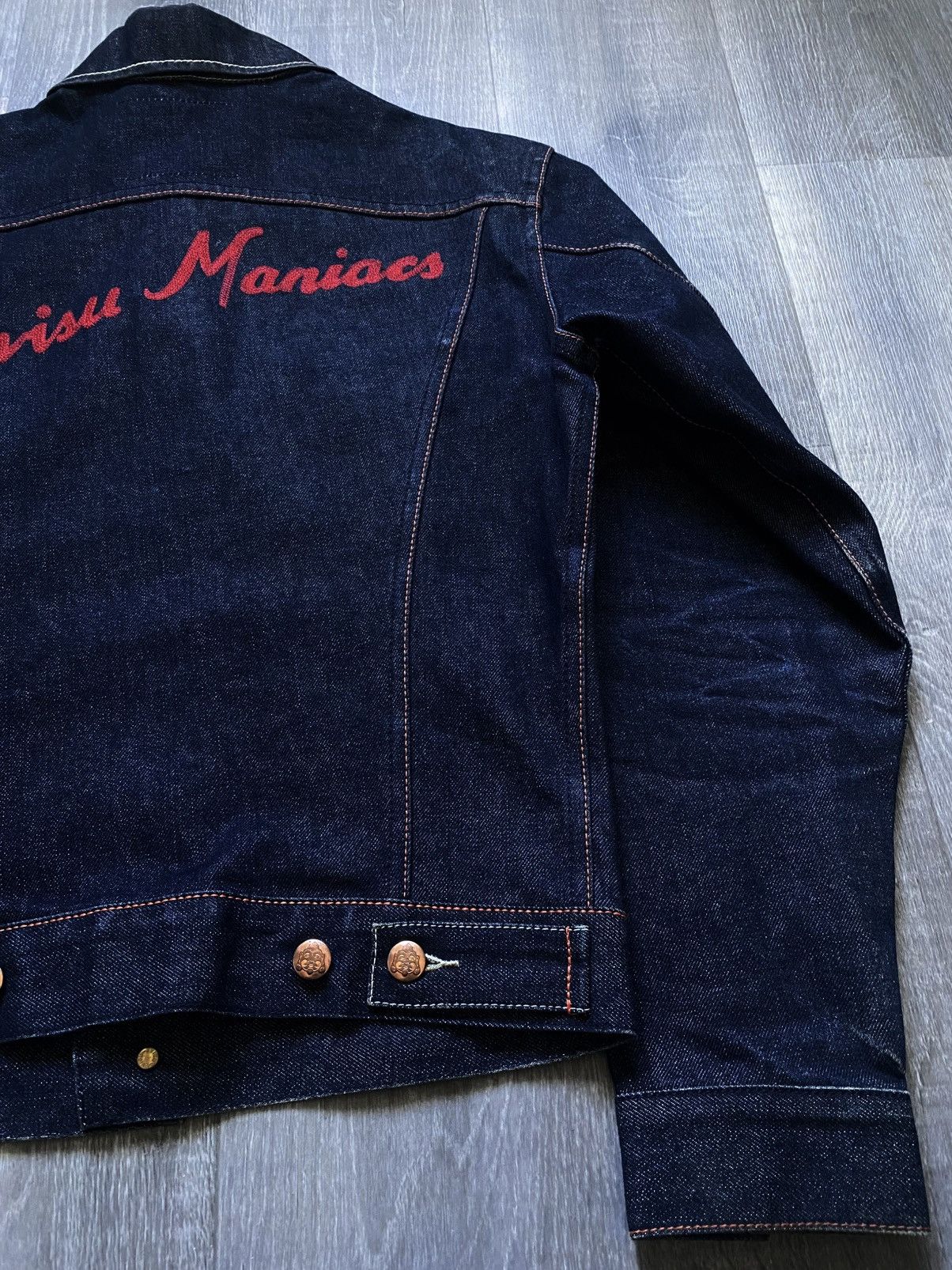 Evisu Evisu Maniacs Embroidered Logo Heritage Denim Jeans Jacket Size M / US 6-8 / IT 42-44 - 24 Thumbnail