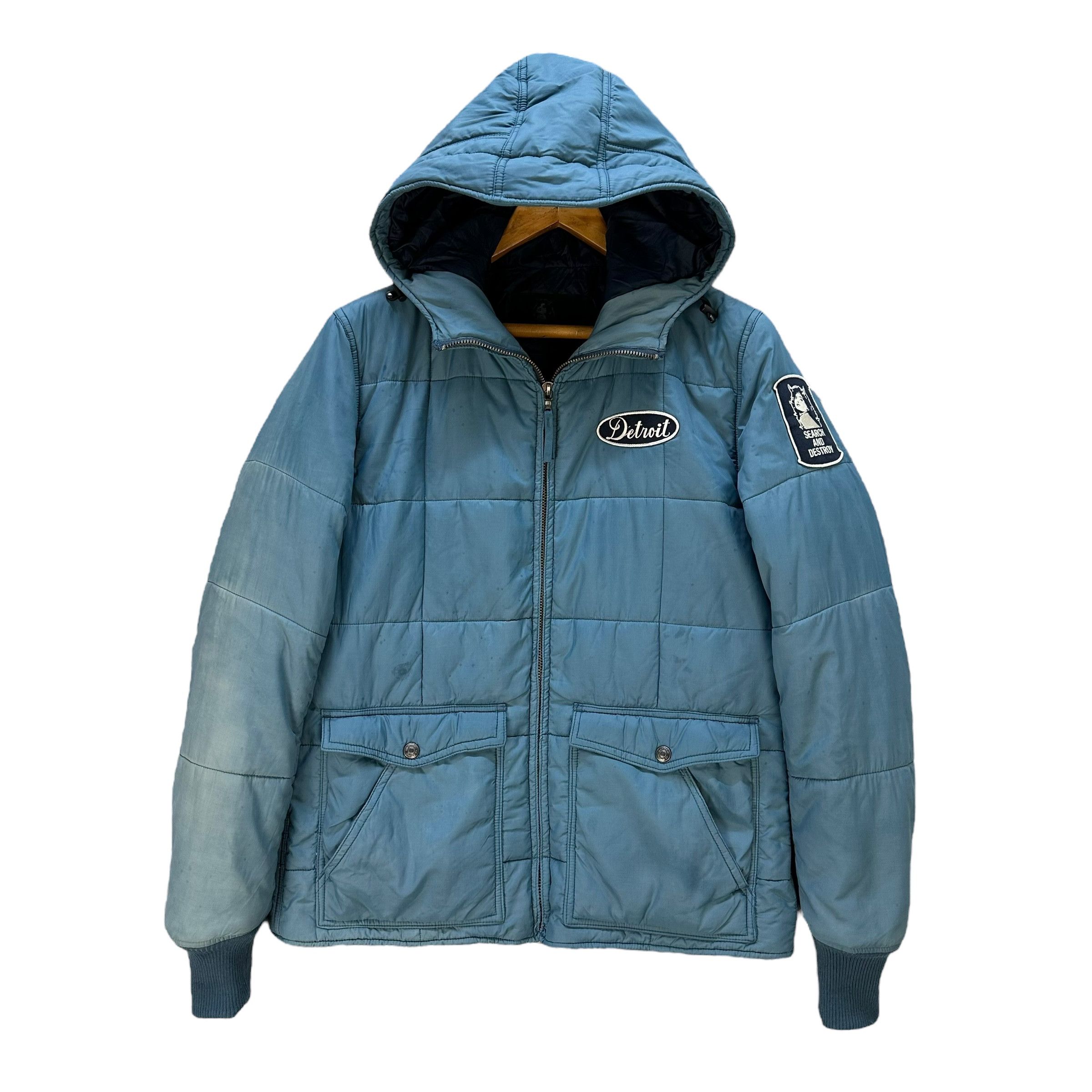 Hysteric Glamour Trashed HG Search & Destroy Primaloft Puffer Jacket A82-1993 Size US L / EU 52-54 / 3 - 1 Thumbnail