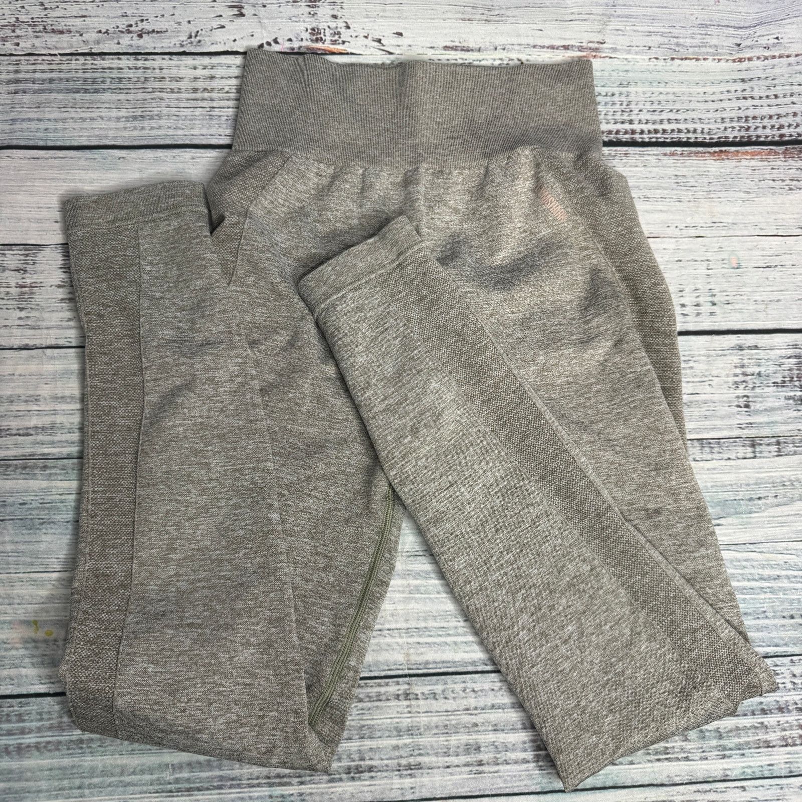 Gymshark Gymshark Flex High Waisted Leggings Grey Athletic Pants SM Size 26" / US 2 / IT 38 - 2 Thumbnail