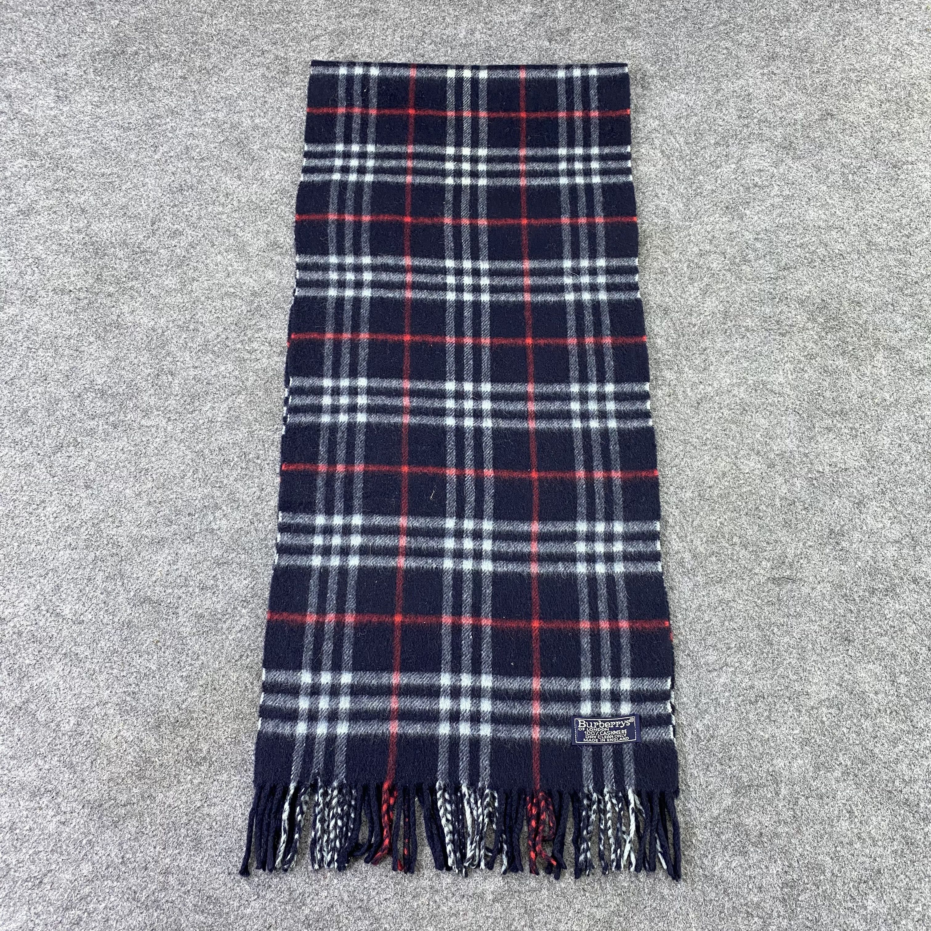 Burberry Vintage Burberry Cashmere Scarf / Muffler / Neckwear-K060 Size ONE SIZE - 2 Thumbnail