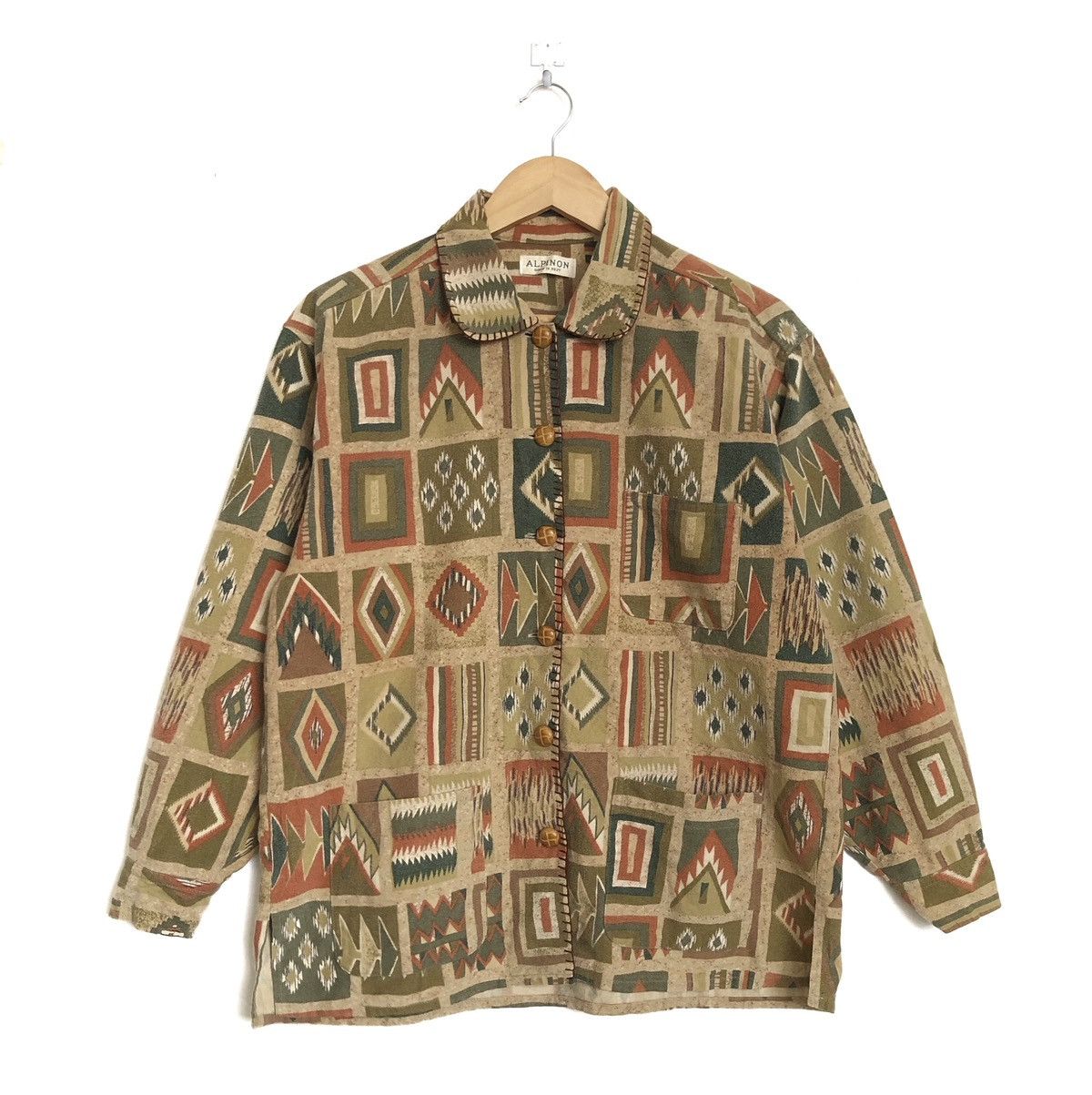 Vintage VINTAGE JAPAN ALPINON NAVAJO BUTTON UPS SHIRT JACKET Size US M / EU 48-50 / 2 - 1 Thumbnail