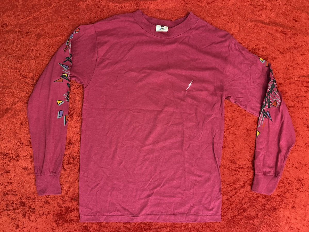Lightning Bolt Vintage Lightning Bolt Surf Shirt 80s Deadstock Long Sleeve Size US L / EU 52-54 / 3 - 6 Thumbnail