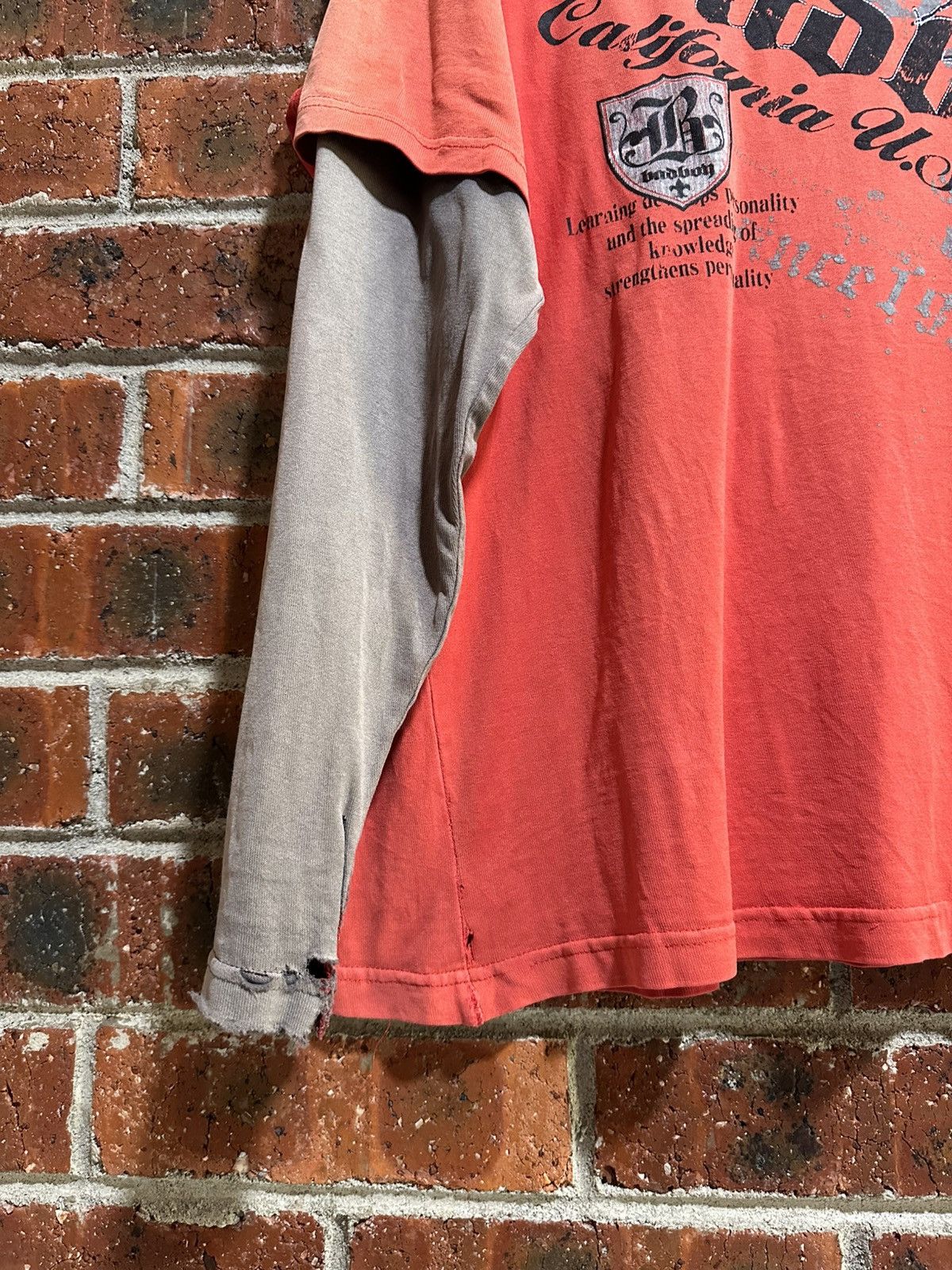Vintage Thrashed Vintage Grunge BadBoy Long Sleeve Tee Size US L / EU 52-54 / 3 - 4 Thumbnail