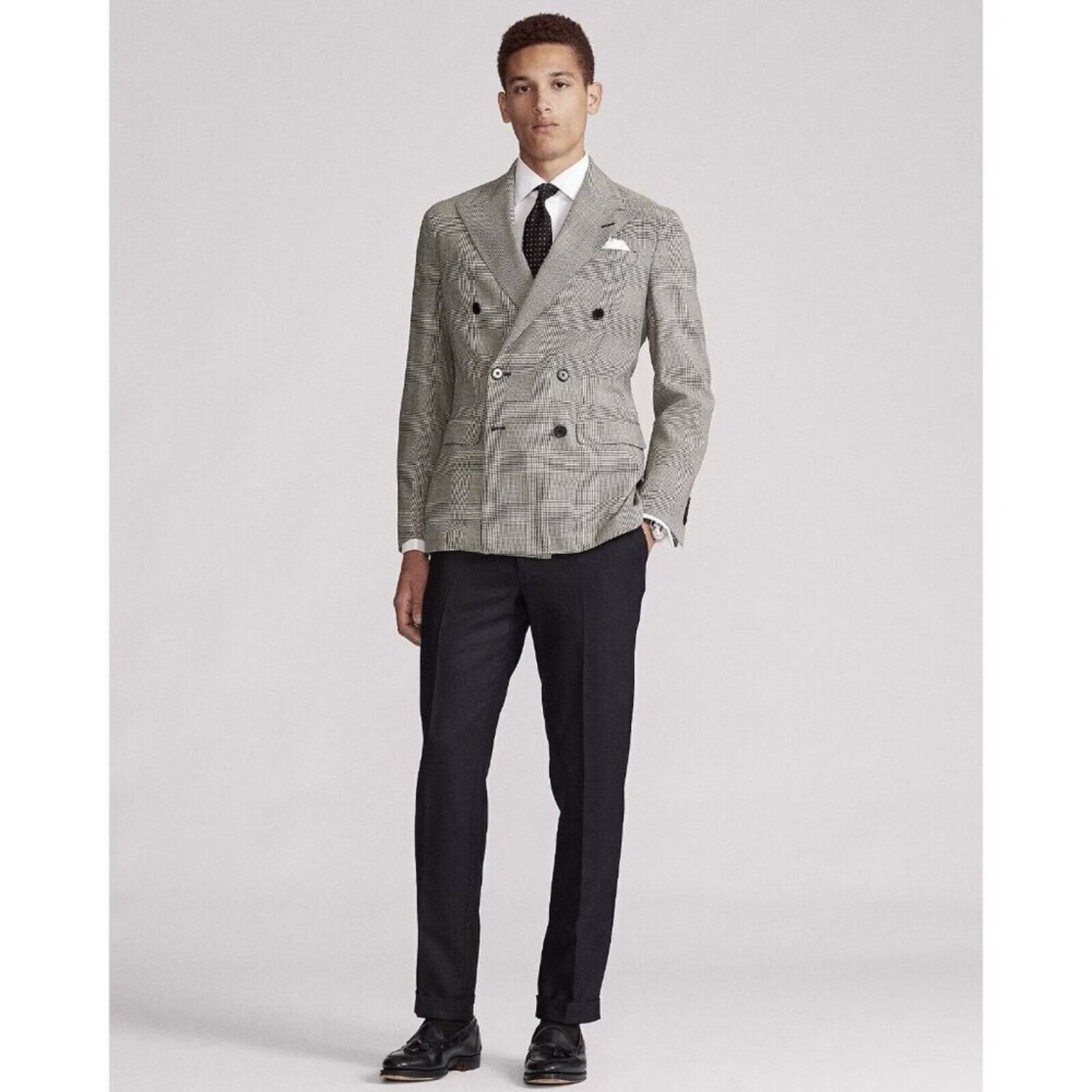 Polo Ralph Lauren NWT Polo Ralph Lauren Glen Plaid Double Breasted Blazer 42R Size 42R - 6 Thumbnail