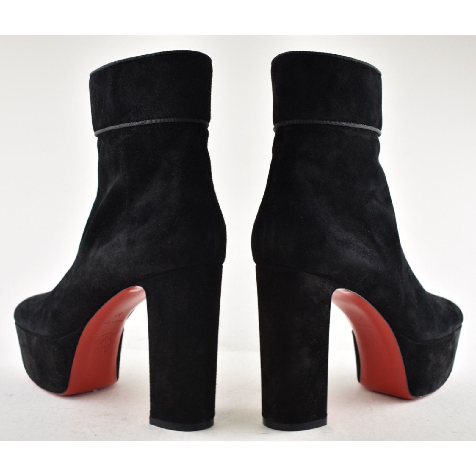 Christian Louboutin Christian Louboutin Protorlato 110 Black Suede Platform Size US 7 / IT 37 - 13 Thumbnail