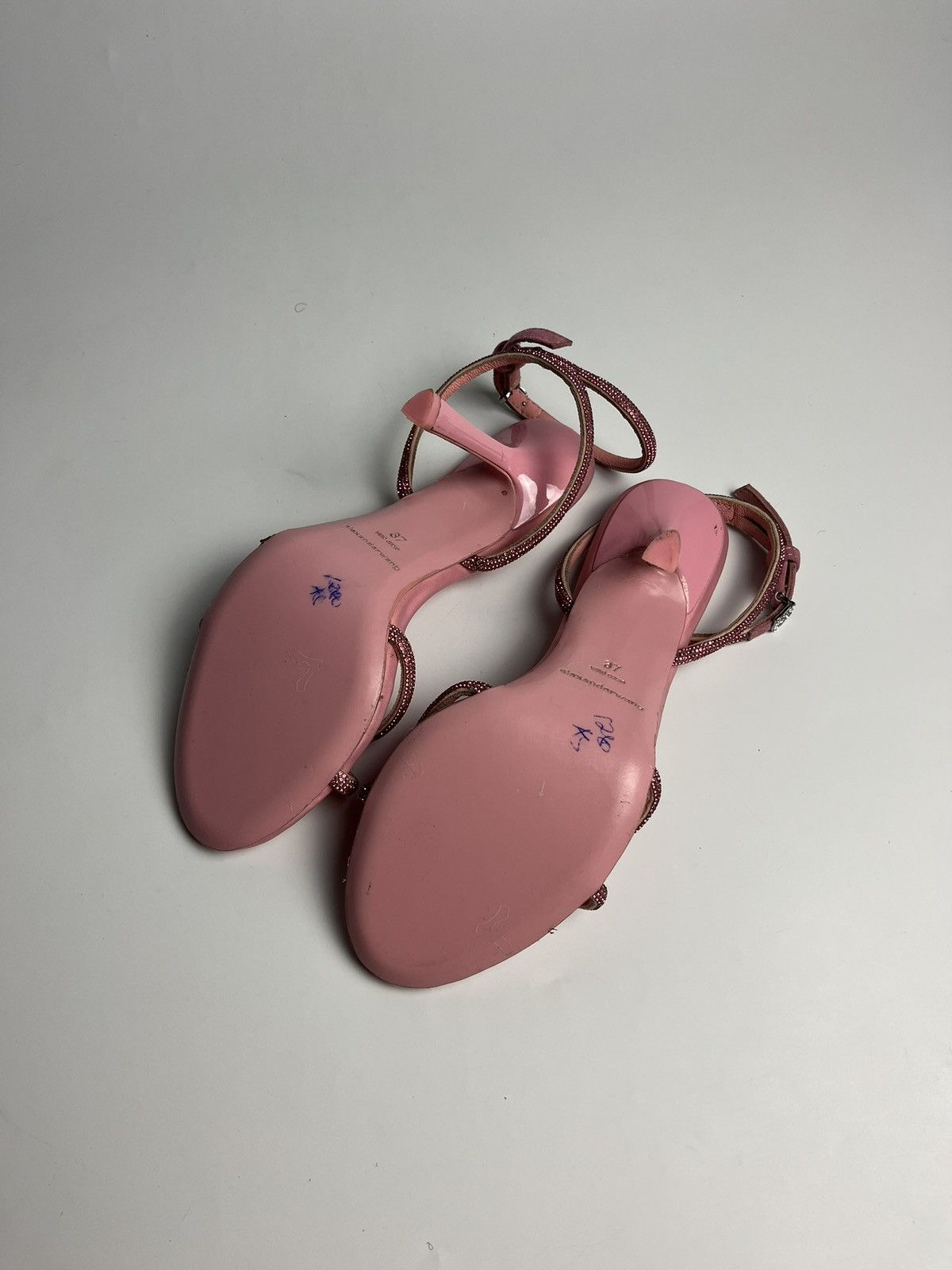 Alexander Wang Alexander Wang Pink Dahlia Rhinestone Heels Sandals Size US 7 / IT 37 - 14 Thumbnail