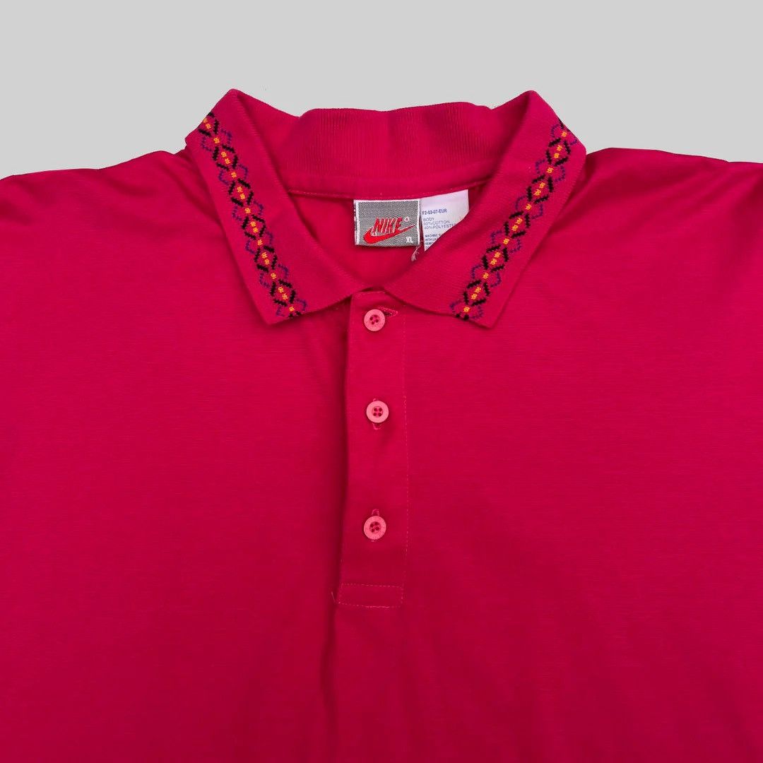 Nike × Vintage Nike 1990 90s Vintage Golf Tennis Logo Sport Tennis Shirt Size US XL / EU 56 / 4 - 2 Thumbnail