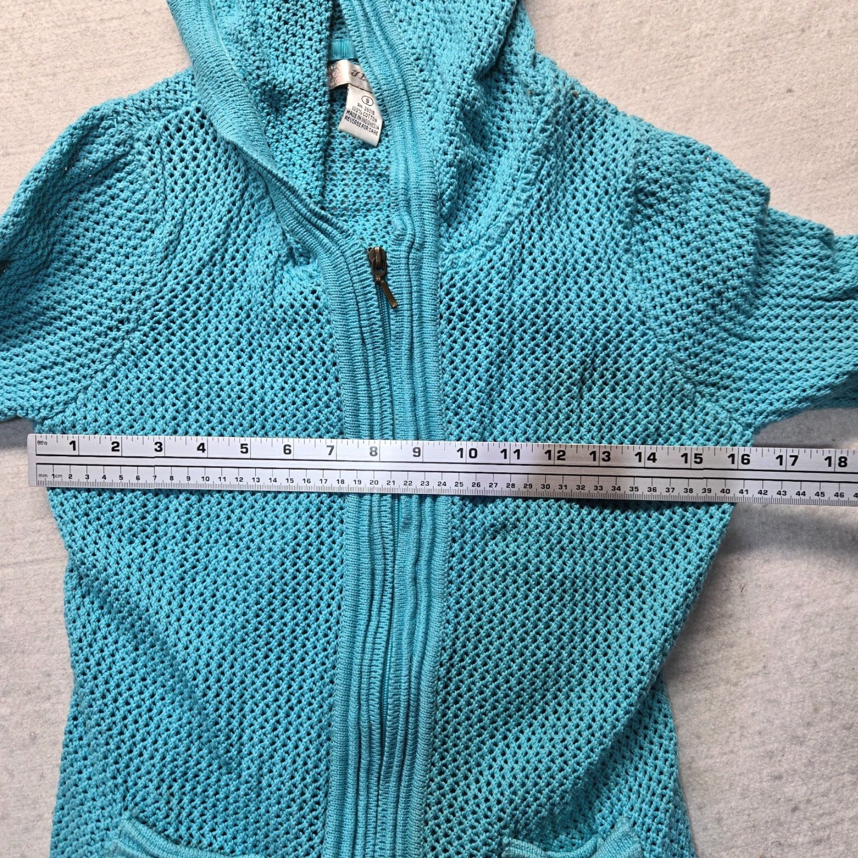 Vintage VINTAGE Jenni Women's Sweatshirt Hoodie Pullover S Small Blue Cotton Knit Casual Modern Size S / US 4 / IT 40 - 6 Thumbnail