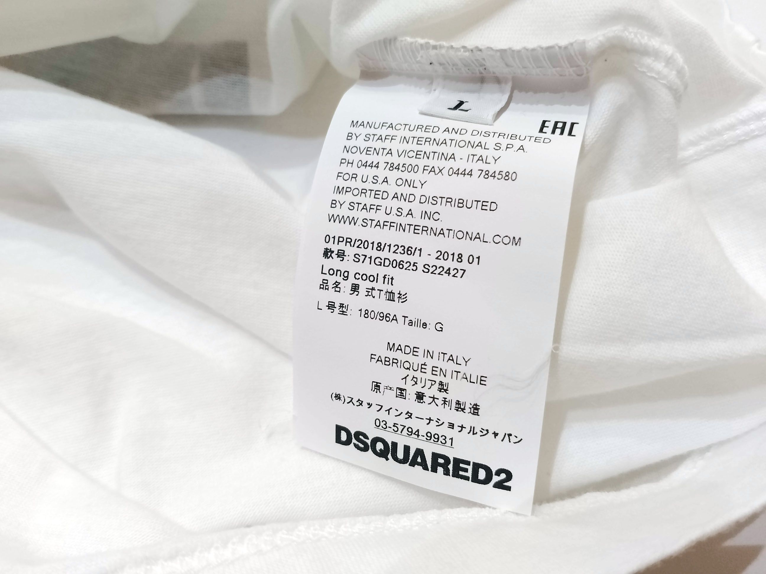 Dsquared2 Dsquared2 White Tiger Print T-Shirt Size L, Italy Size US L / EU 52-54 / 3 - 5 Thumbnail