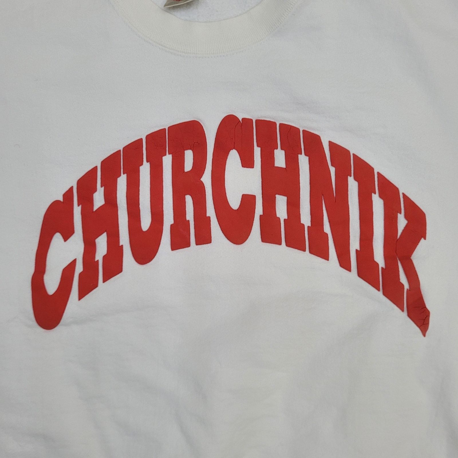 Fruit Of The Loom VTG Churchnik Christian Sweatshirt 2XL 26x27 Baggy USA Size US XXL / EU 58 / 5 - 10 Thumbnail
