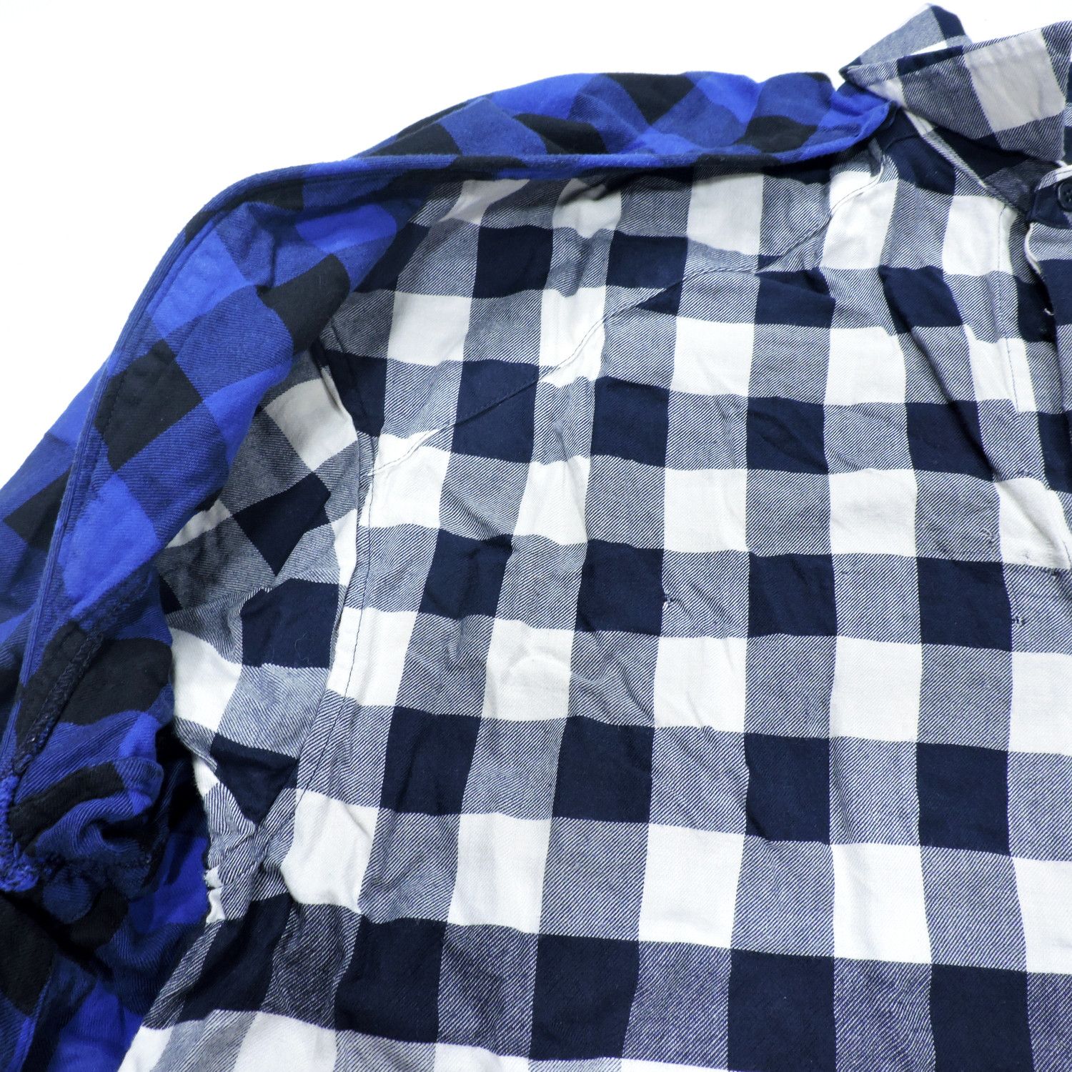 Juun.J JUNN.J DOUBLE LAYER PLAID LONG SLEEVE SHIRT Size US S / EU 44-46 / 1 - 12 Thumbnail