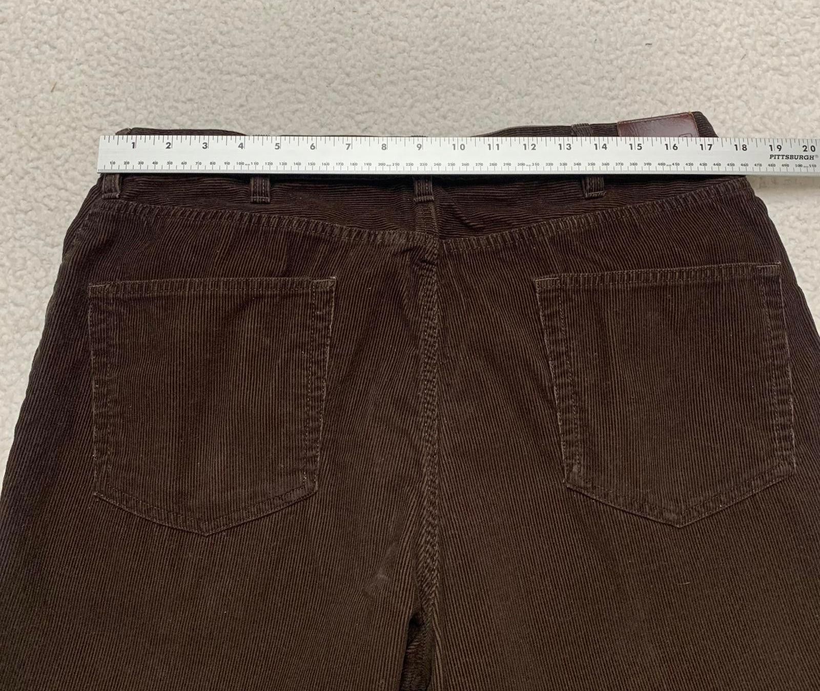 Lands' End Lands' End Men's 38 Brown Tapered Corduroy Pants Size US 38 / EU 54 - 3 Thumbnail