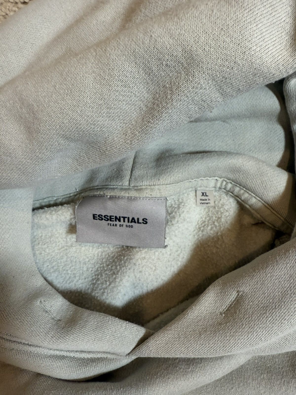 Essentials × Fear of God XL Fear of God Essentials SSENSE Exclusive “Concrete” Hoodie Size US XL / EU 56 / 4 - 6 Thumbnail