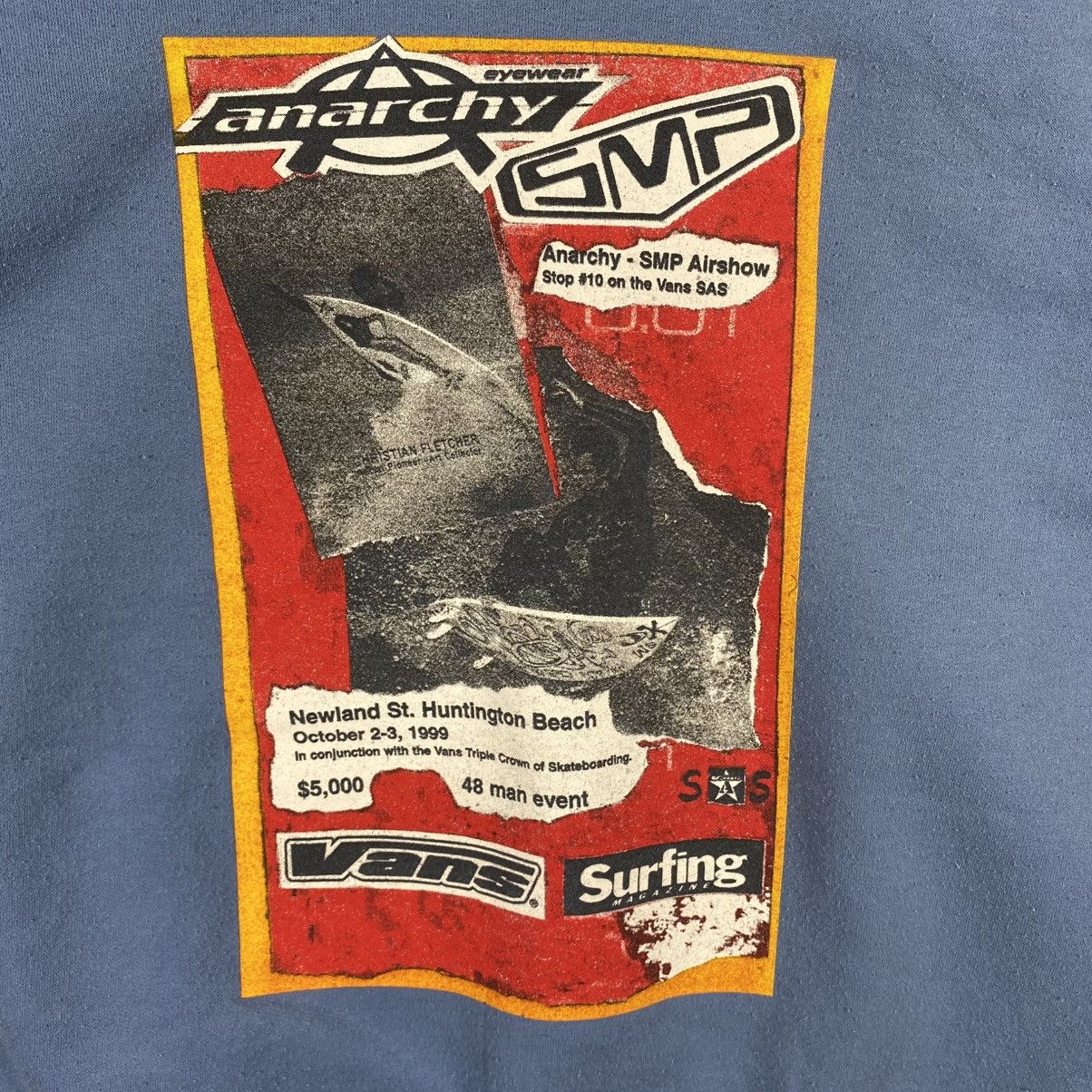 Vintage Vintage 90's VANS SAS Surfing Magazine Graphic Sweatshirt Size US M / EU 48-50 / 2 - 2 Thumbnail
