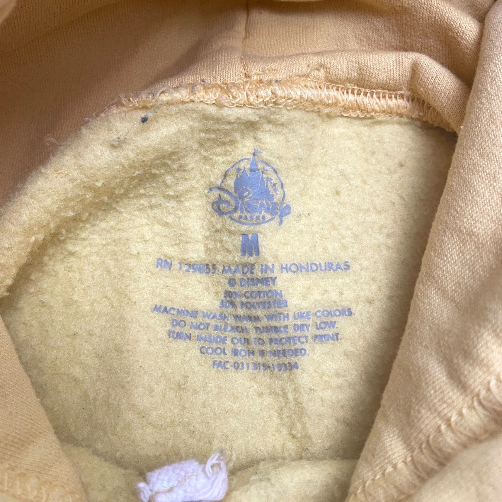 Disney Disney Hoodie Womens M Yellow Graphic Pullover Hooded Sweatshirt Casual Kangaroo Pocket All Seasons Size M / US 6-8 / IT 42-44 - 6 Thumbnail