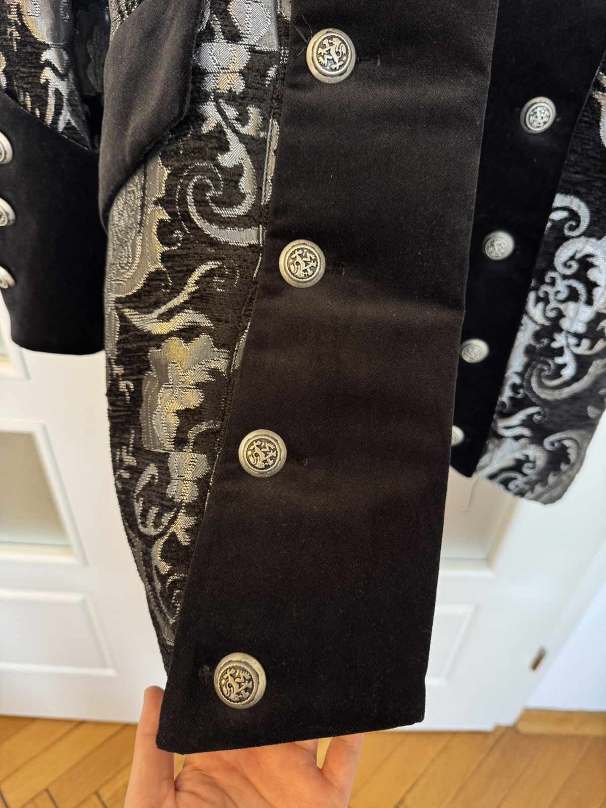 Other Shrine of Hollywood Dragon Coat Silver/Black Tapestry Size US L / EU 52-54 / 3 - 4 Thumbnail