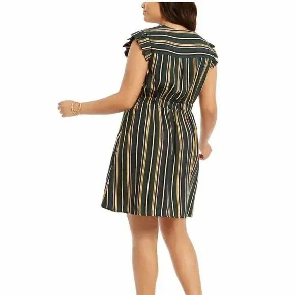 Other Monteau Plus Size Ruffle-Sleeve Fit & Flare Dress, Hunter G Size ONE SIZE - 2 Thumbnail