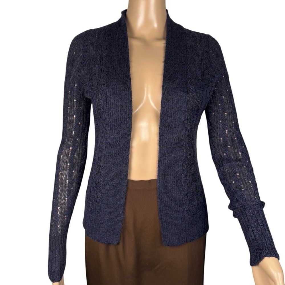 Banana Republic Banana Republic Fine Knit OPen Front Dark Grey Cardigan Siz Size XS / US 0-2 / IT 36-38 - 1 Thumbnail