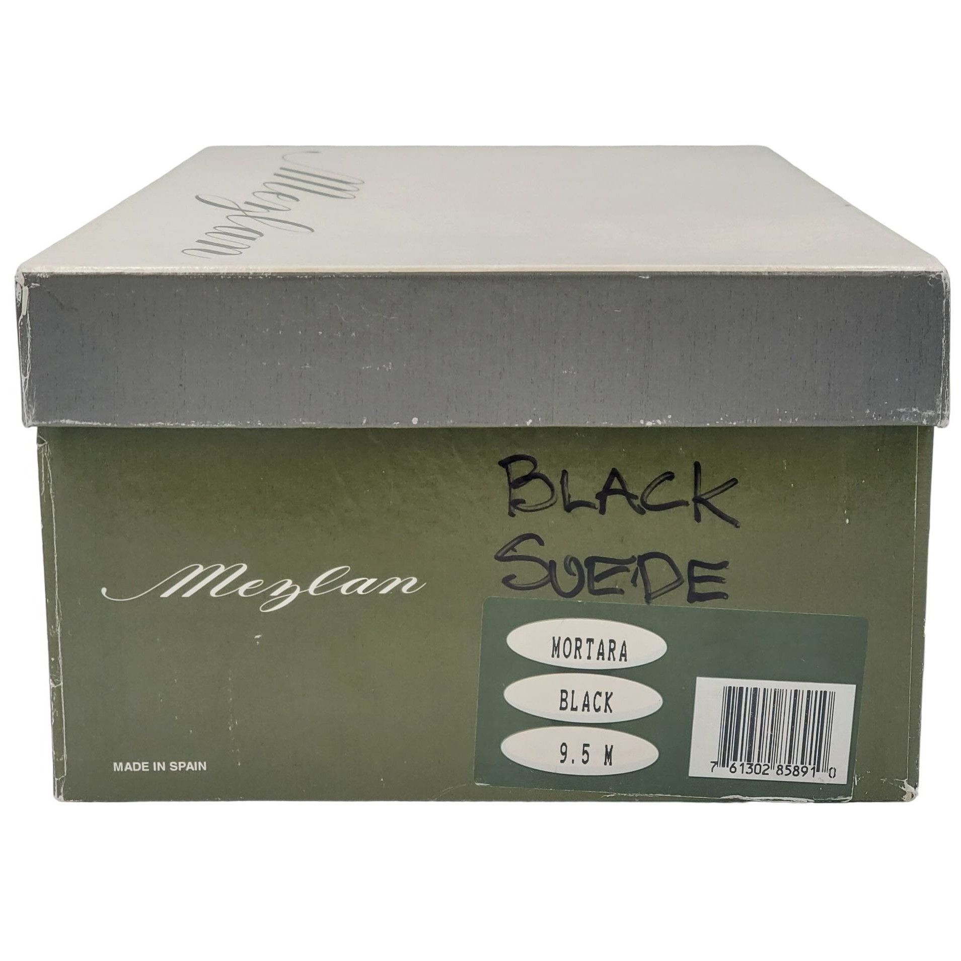 Mezlan Mezlan Dress Shoes Mens 9.5 Black Suede Leather Blucher Size US 9.5 / EU 42-43 - 4 Thumbnail