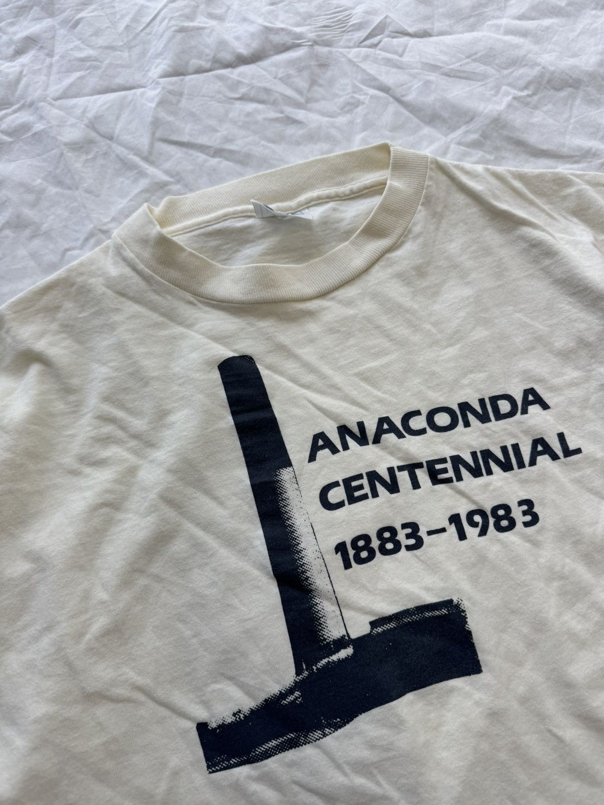 Vintage Vintage Off White Anaconda Centennial Single Stitch Tee Size US L / EU 52-54 / 3 - 2 Thumbnail